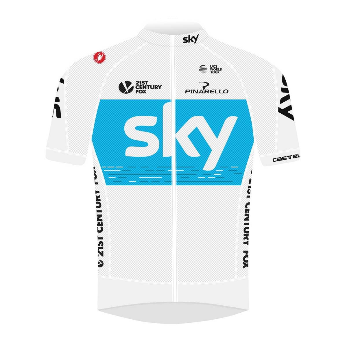 Team sky podio store jersey 2018 white