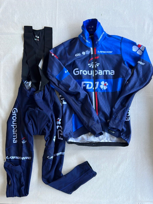 Winter Cycling Bundle - Deep Winter Jacket and Bib Tights | Ale | Groupama Française des Jeux | Pro Cycling Kit