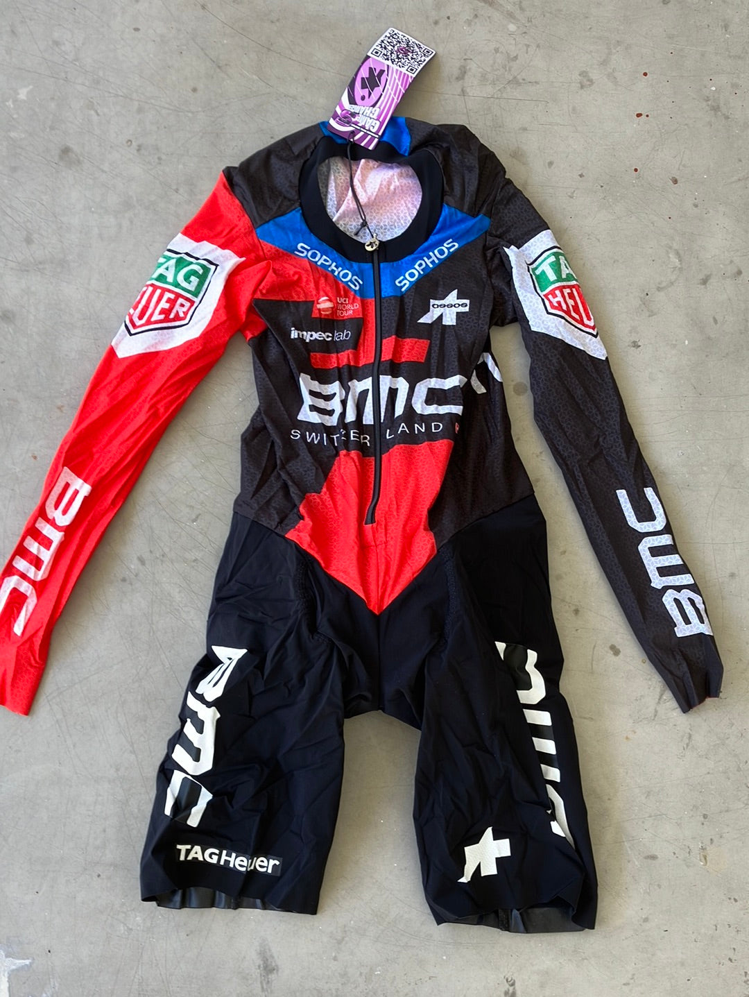 TT Suit Time Trial Race Suit Aerosuit Skinsuit Long Sleeve Assos BMC Tag Heuer Pro Cycling Kit