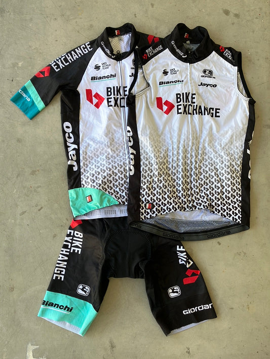 Cycling Kit Bundle - Aero Jersey Short Sleeve, Bib Shorts & Wind Vest | Giordana | Bianchi Bike Exchange | Pro Cycling Kit