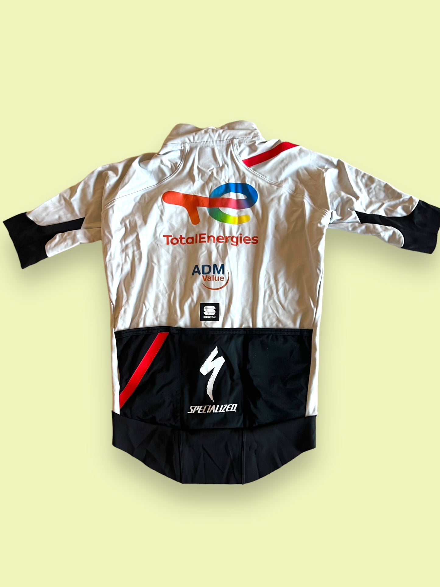 Light Winter Jacket Short Sleeve Polartec Waterproof | Sportful | Total Energies | Pro Cycling Kit