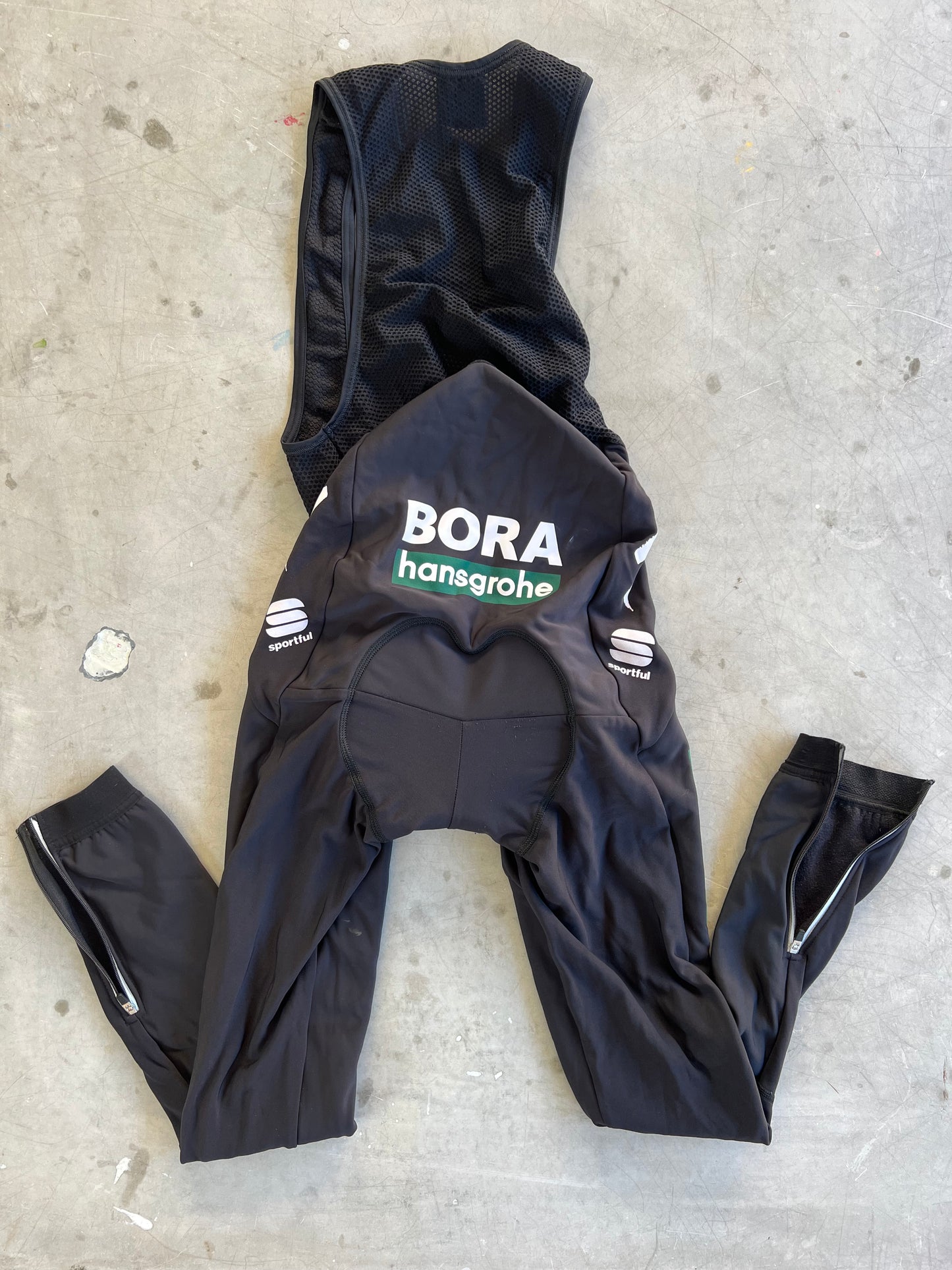 Bora Hansgrohe | Sportful Padded Long Winter Bibs | Size L | Rider-Issued Pro Team Kit