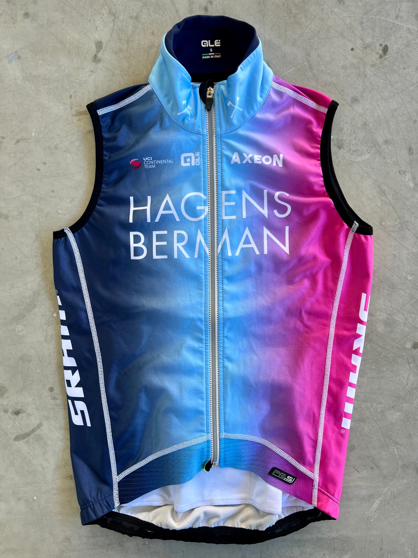 Hagens Berman Axeon | Ale Gabba Gilet | Size S | Rider-Issued Pro Team Kit