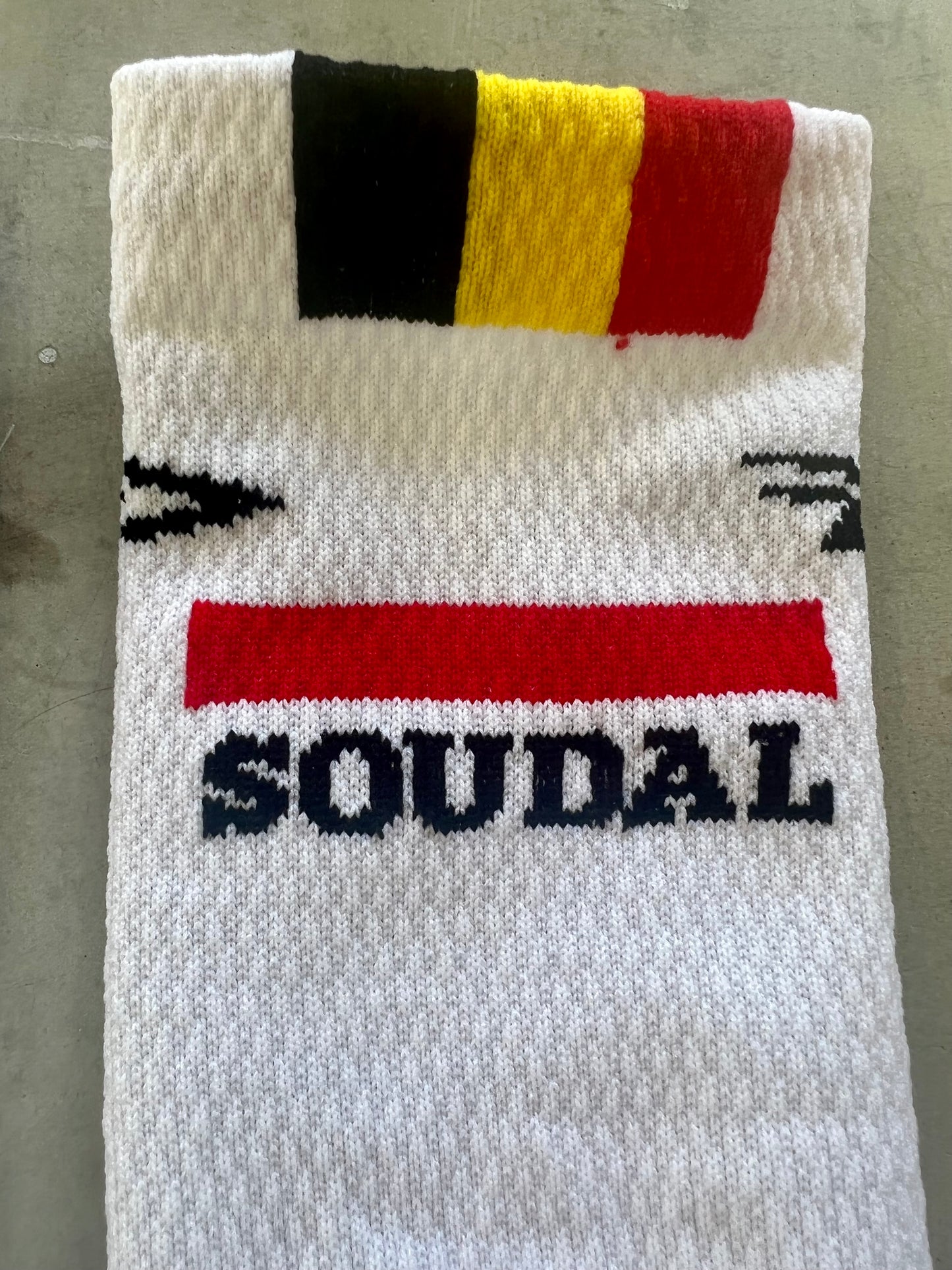 Lotto Soudal | DeFeet White Cycling Socks | Rider-Issued Pro Team Kit