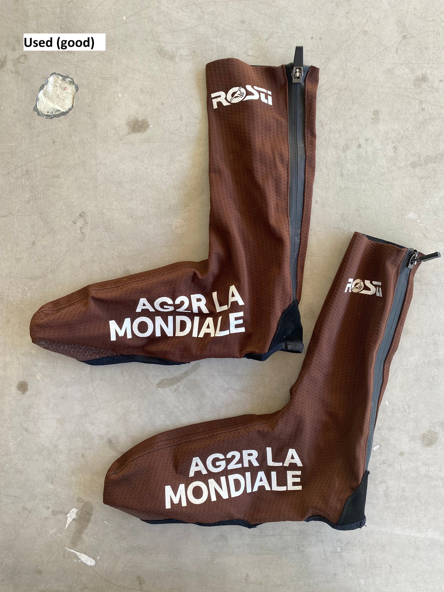 Rain Cycling Overshoes AG2R Citroen | Rosti with Zip | Rider-Issued Pro Team Kit