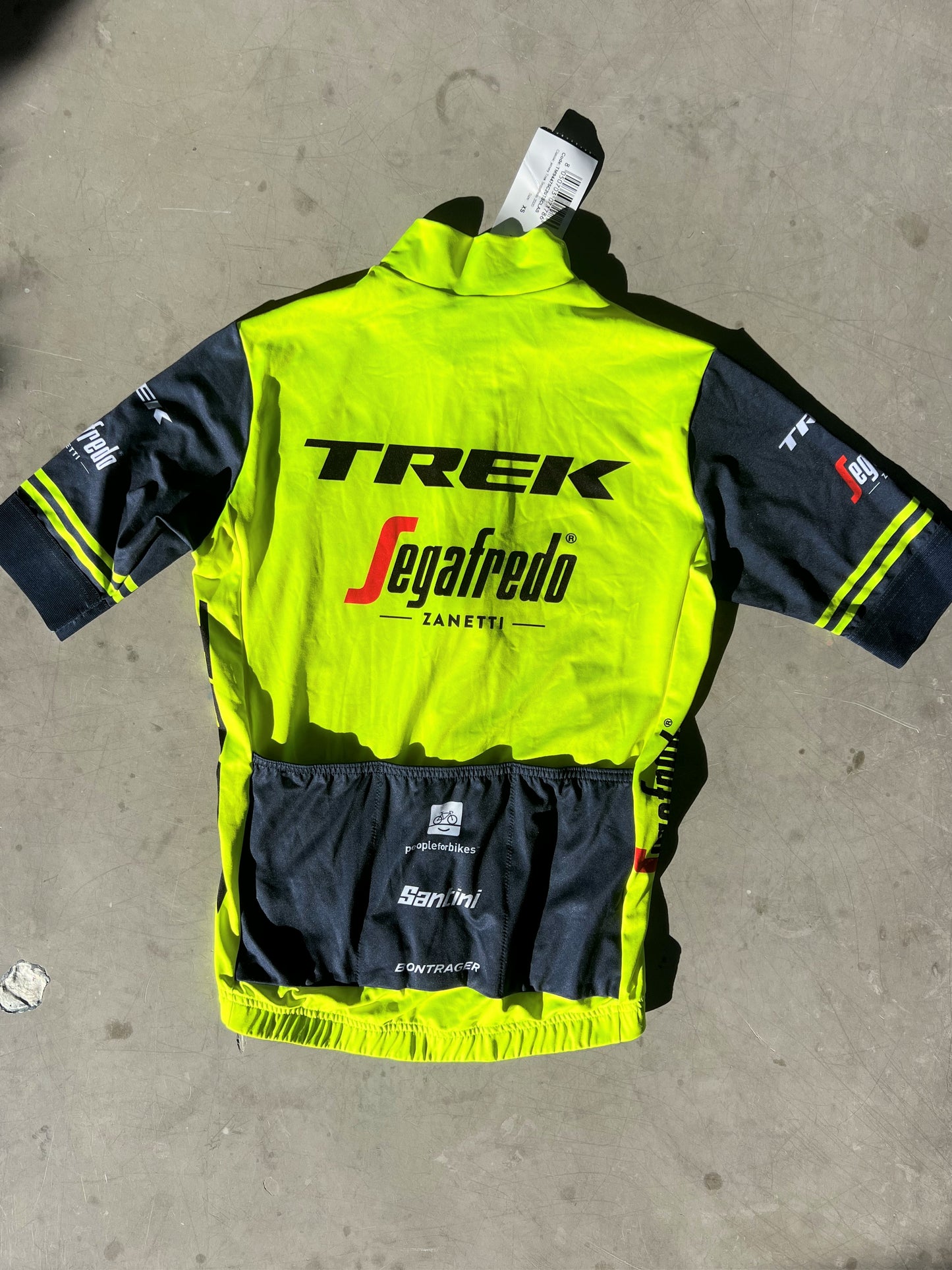 Trek Segafredo | Santini Short Sleeve Classic Jersey | Yellow | Rider-Issued Pro Team Kit