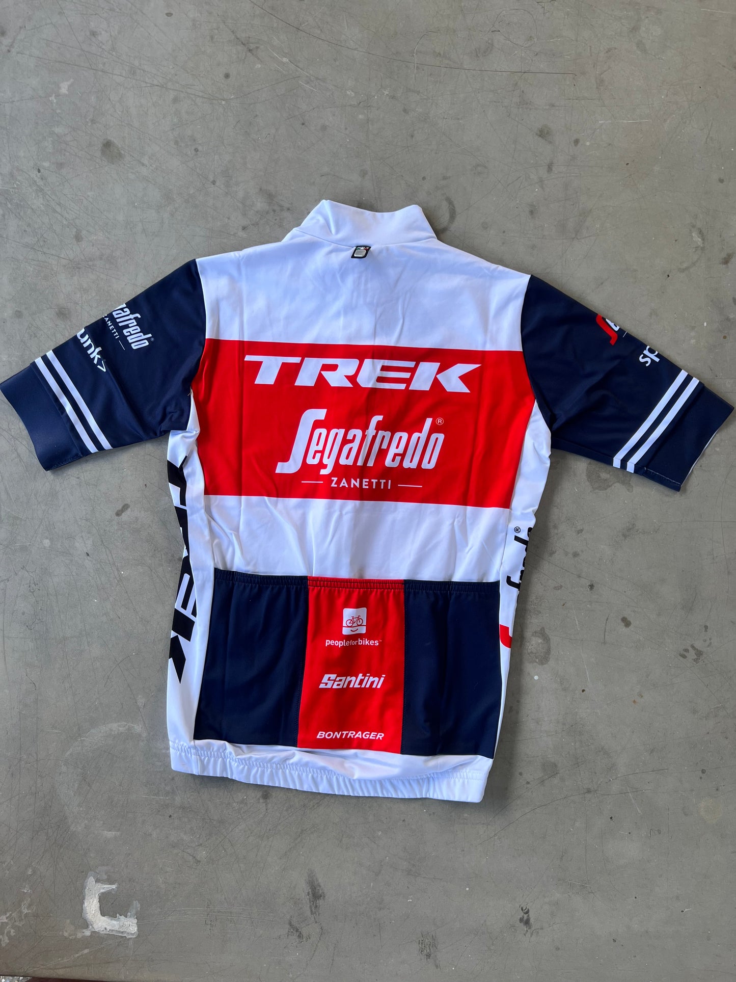 Trek Segafredo | Santini Short Sleeve Classic Jersey | White | Rider-Issued Pro Team Kit