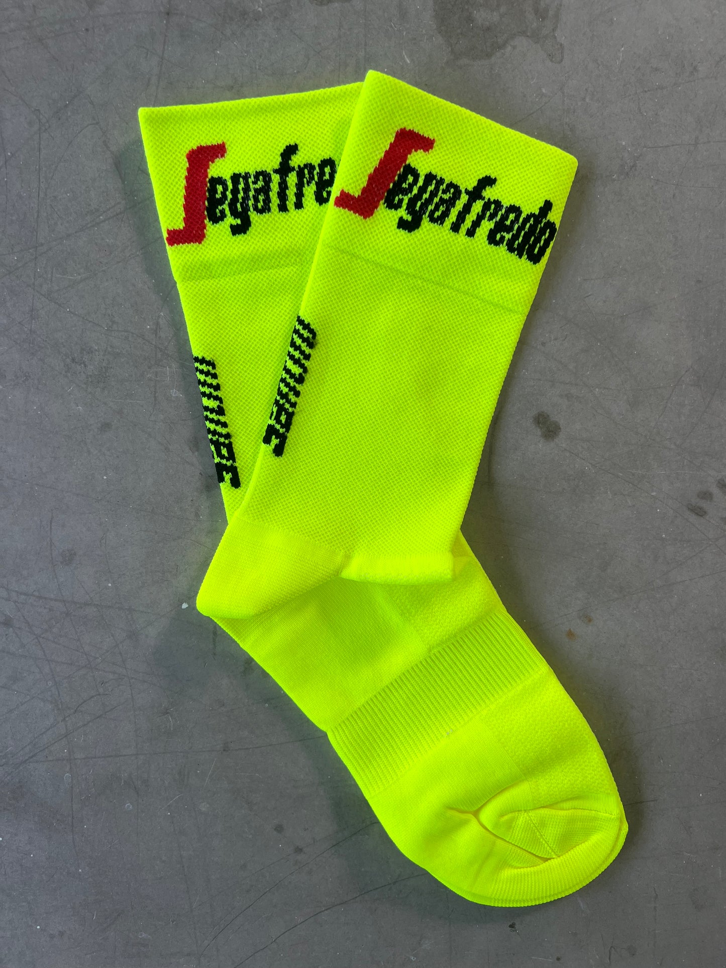 Trek Segafredo | Santini Cycling Socks | Yellow | Rider-Issued Pro Team Kit