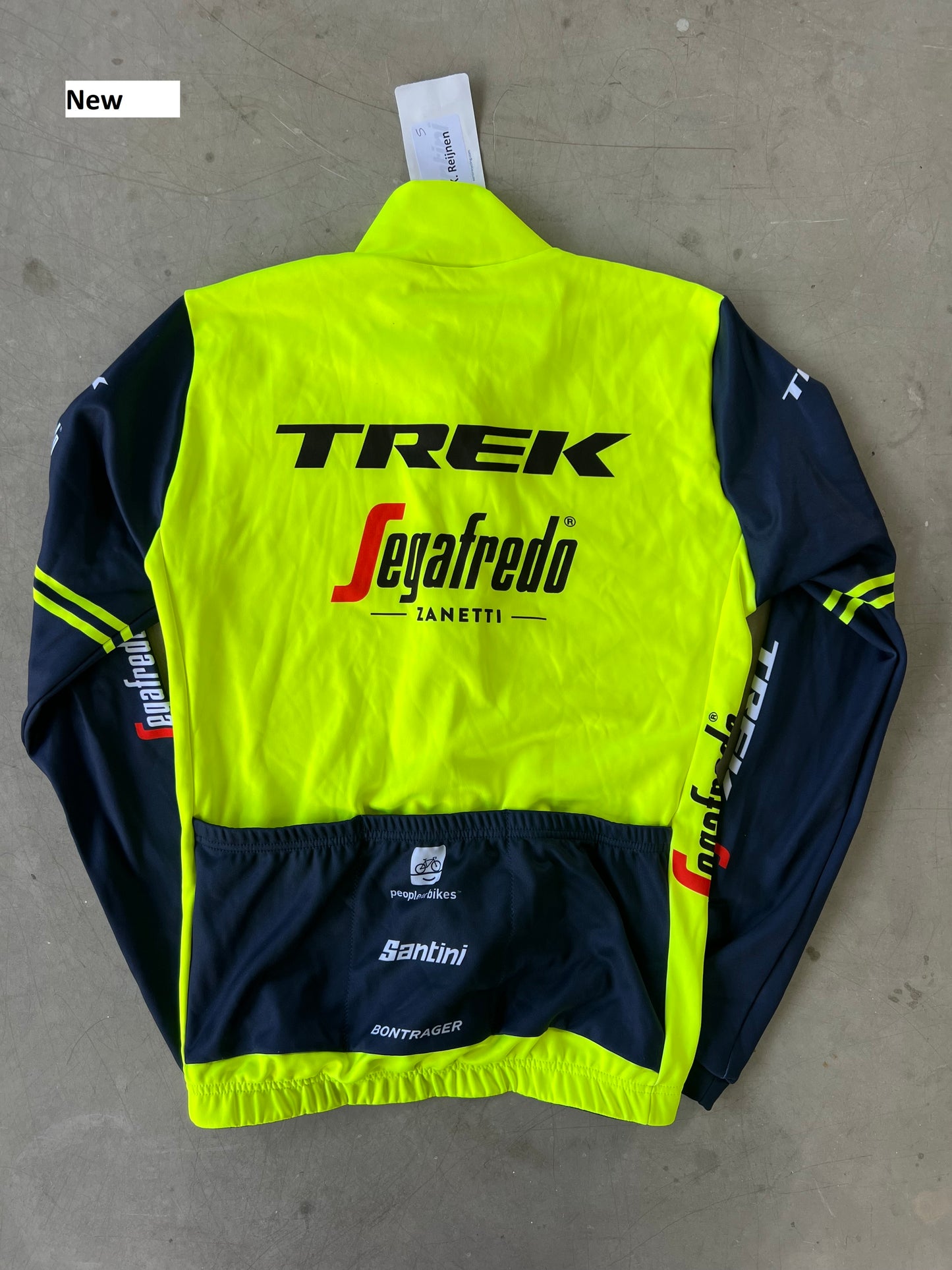 Trek Segafredo | Santini Long Sleeve Thermal Jersey | Yellow | Rider-Issued Pro Team Kit