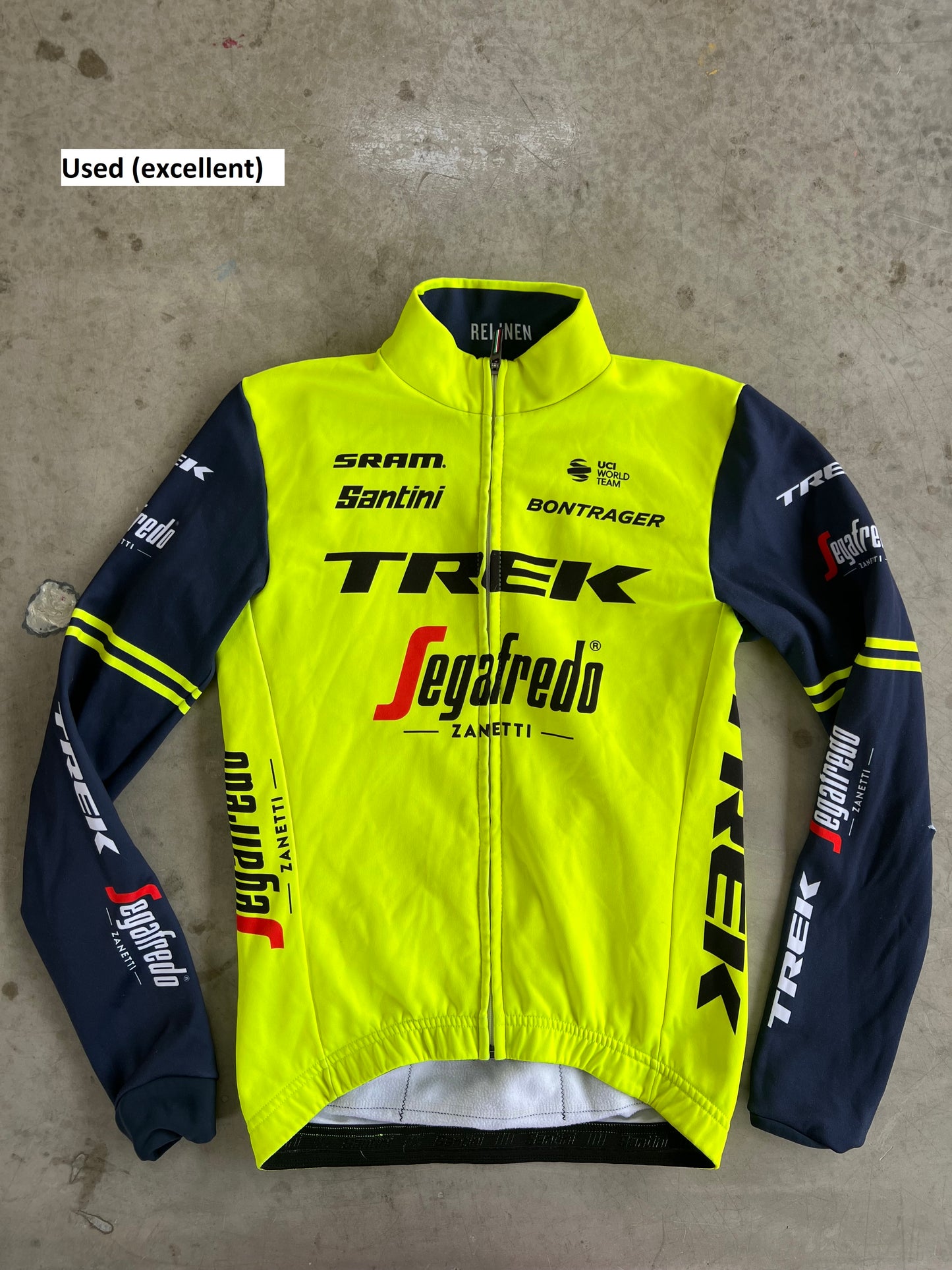 Trek Segafredo | Santini Long Sleeve Thermal Jersey | Yellow | Rider-Issued Pro Team Kit