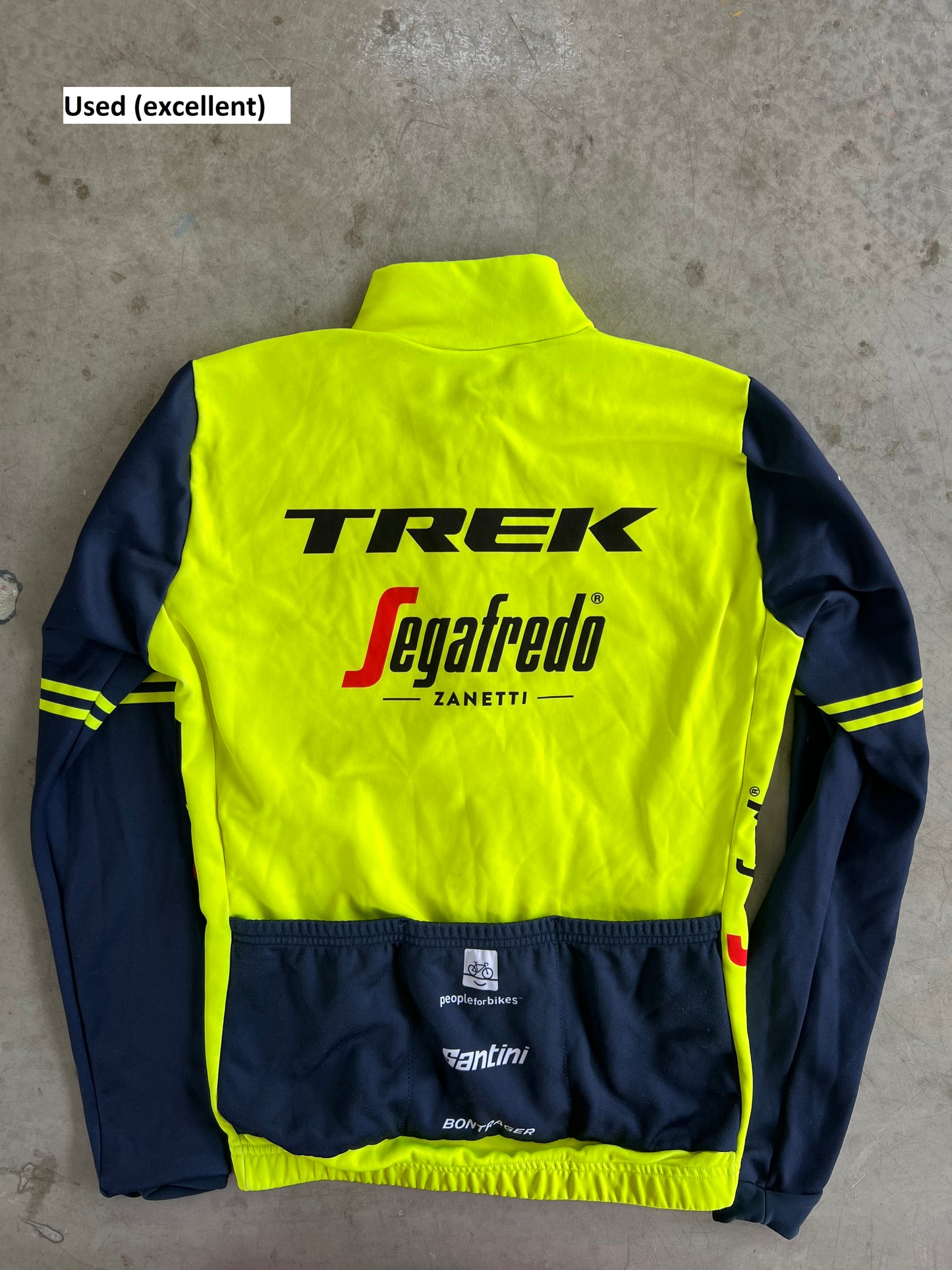 Trek Segafredo | Santini Long Sleeve Thermal Jersey | Yellow | Rider-Issued Pro Team Kit