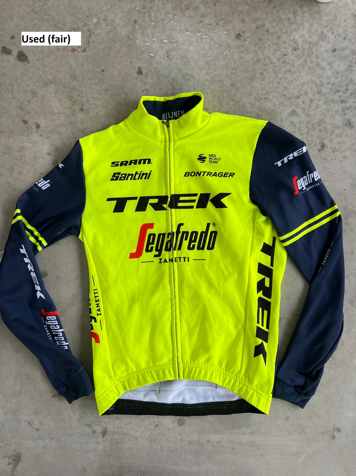 Trek Segafredo | Santini Long Sleeve Thermal Jersey | Yellow | Rider-Issued Pro Team Kit