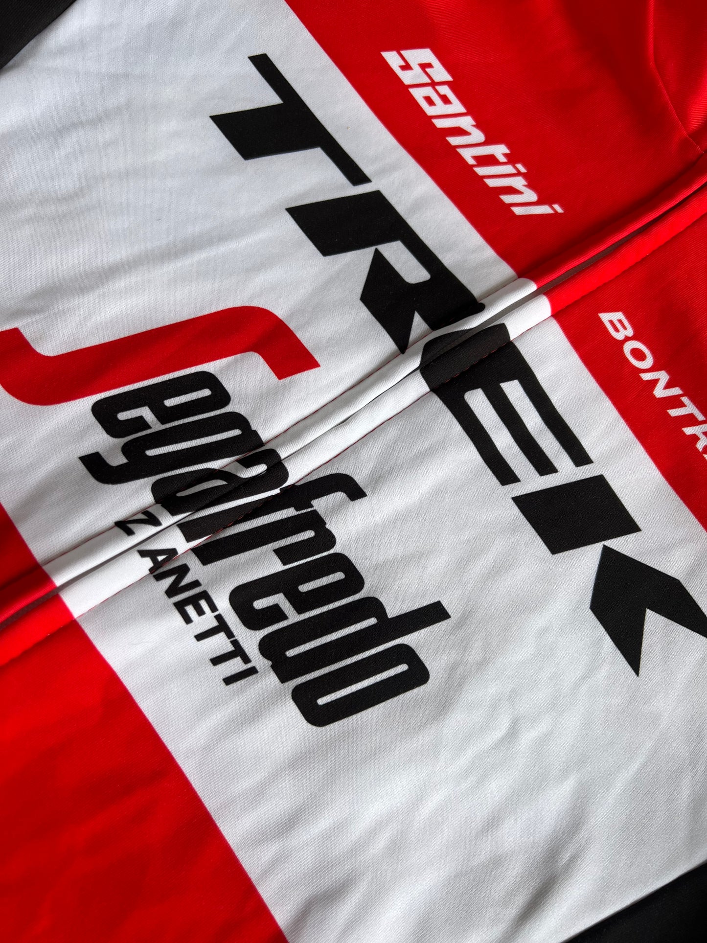 Trek Segafredo | Santini Long Sleeve Thermal Jersey | Red | Rider-Issued Pro Team Kit