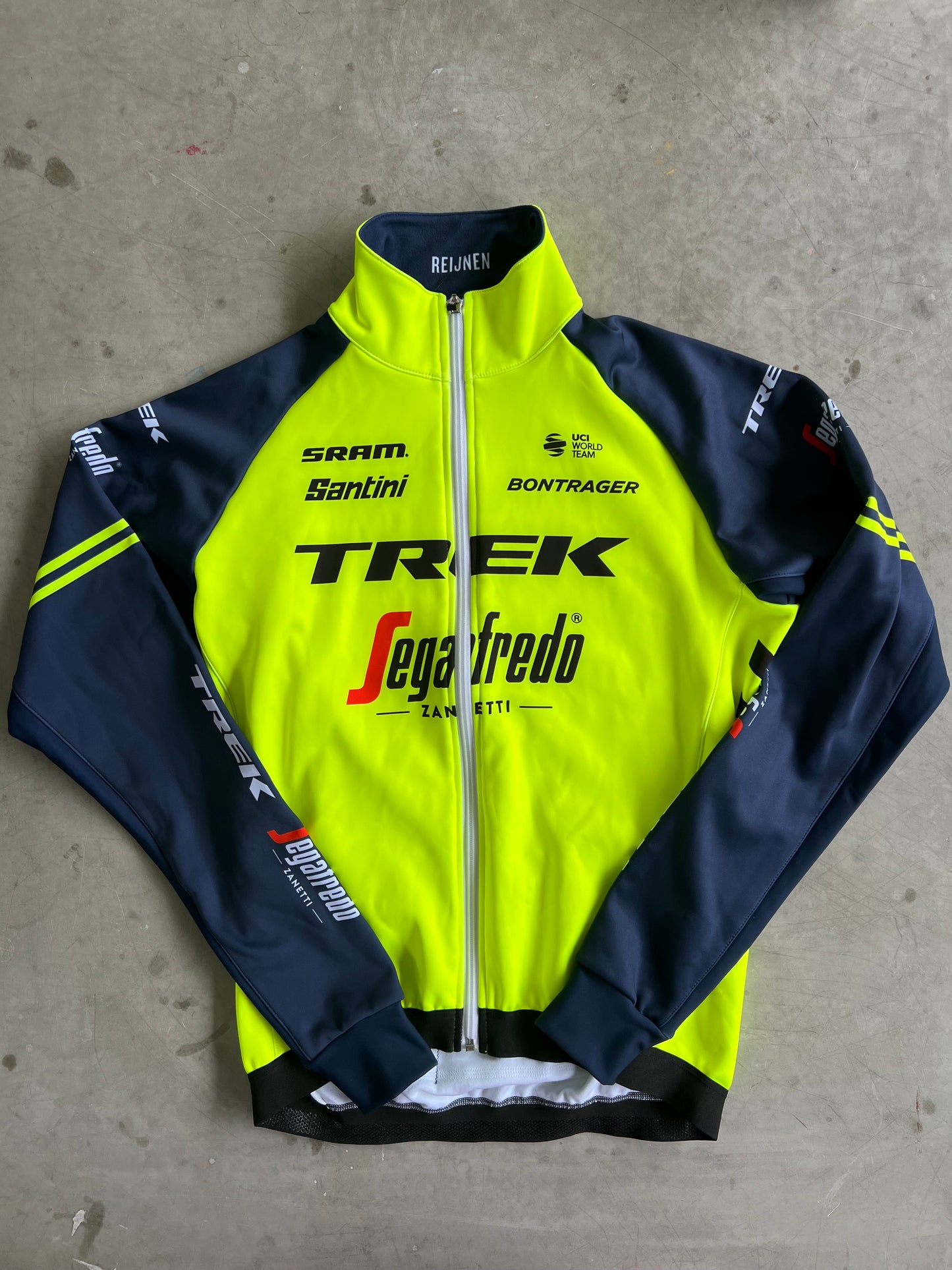 Trek Segafredo | Santini Thermal Jacket | Yellow | Rider-Issued Pro Team Kit