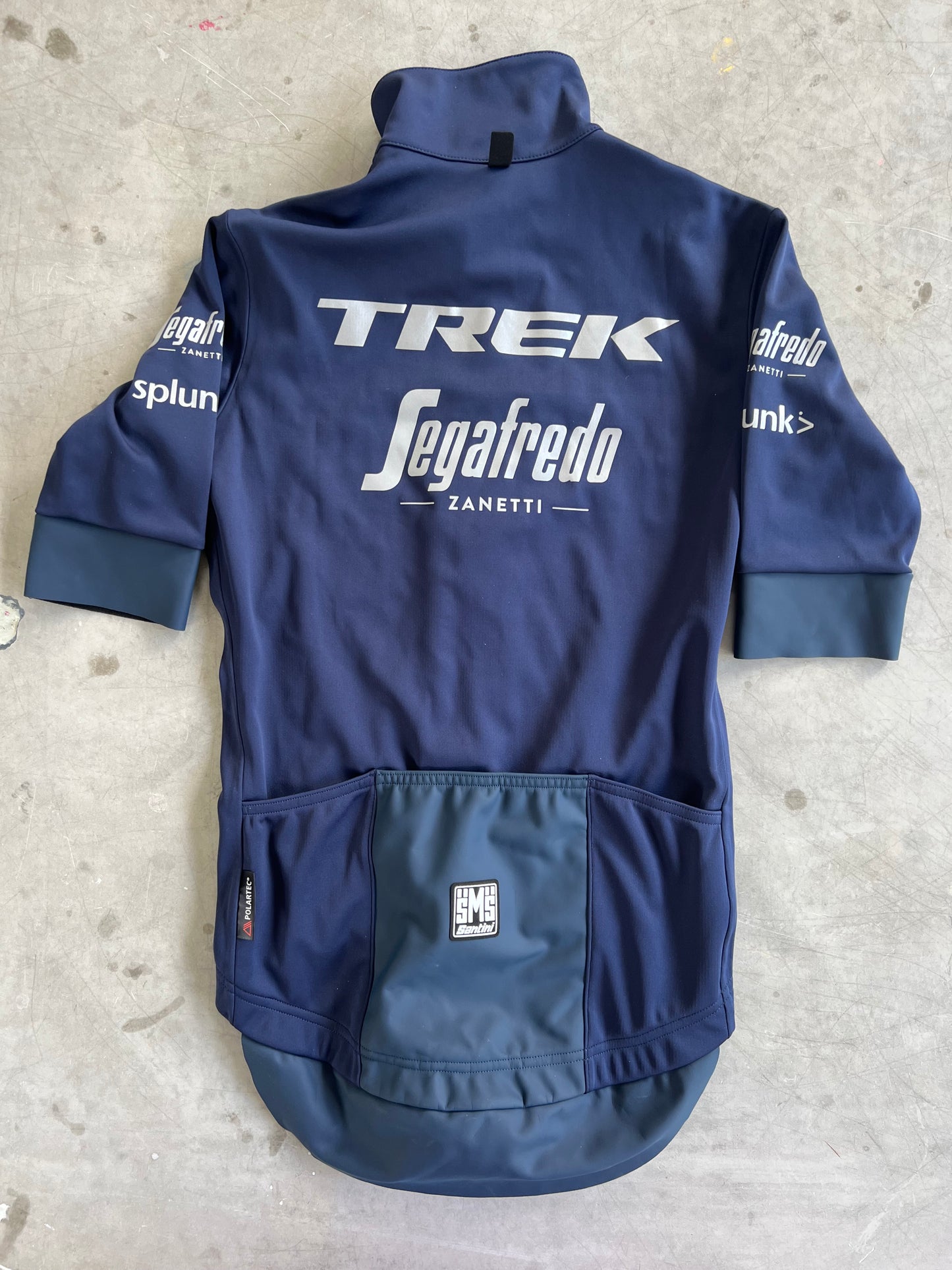 Trek Segafredo | Santini Short Sleeve Gabba Jersey | Navy | Rider-Issued Pro Team Kit