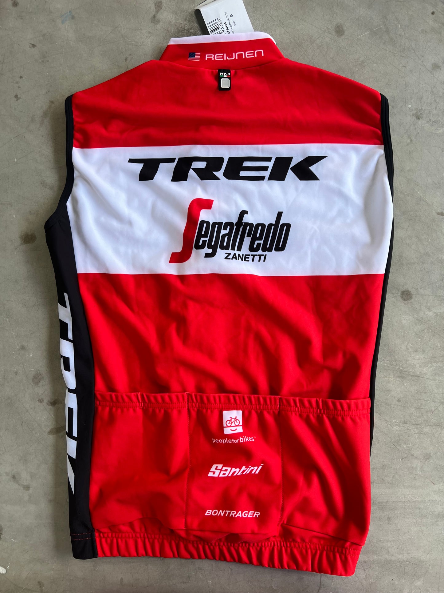 Trek Segafredo | Santini Gabba Gilet / Vest | Red | Rider-Issued Pro Team Kit