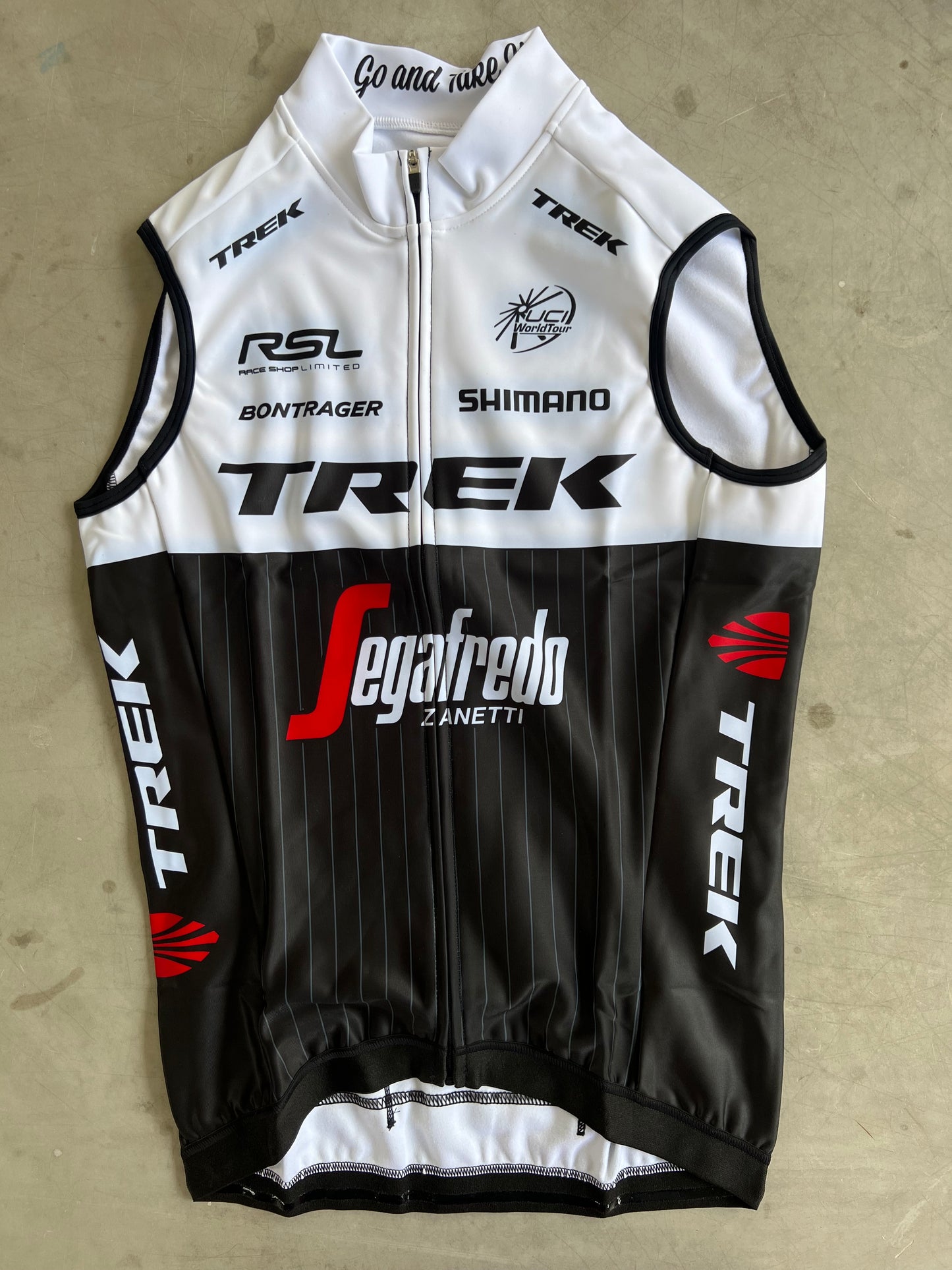 Trek Segafredo | Bontrager Thermal Gilet / Vest | White | Rider-Issued Pro Team Kit