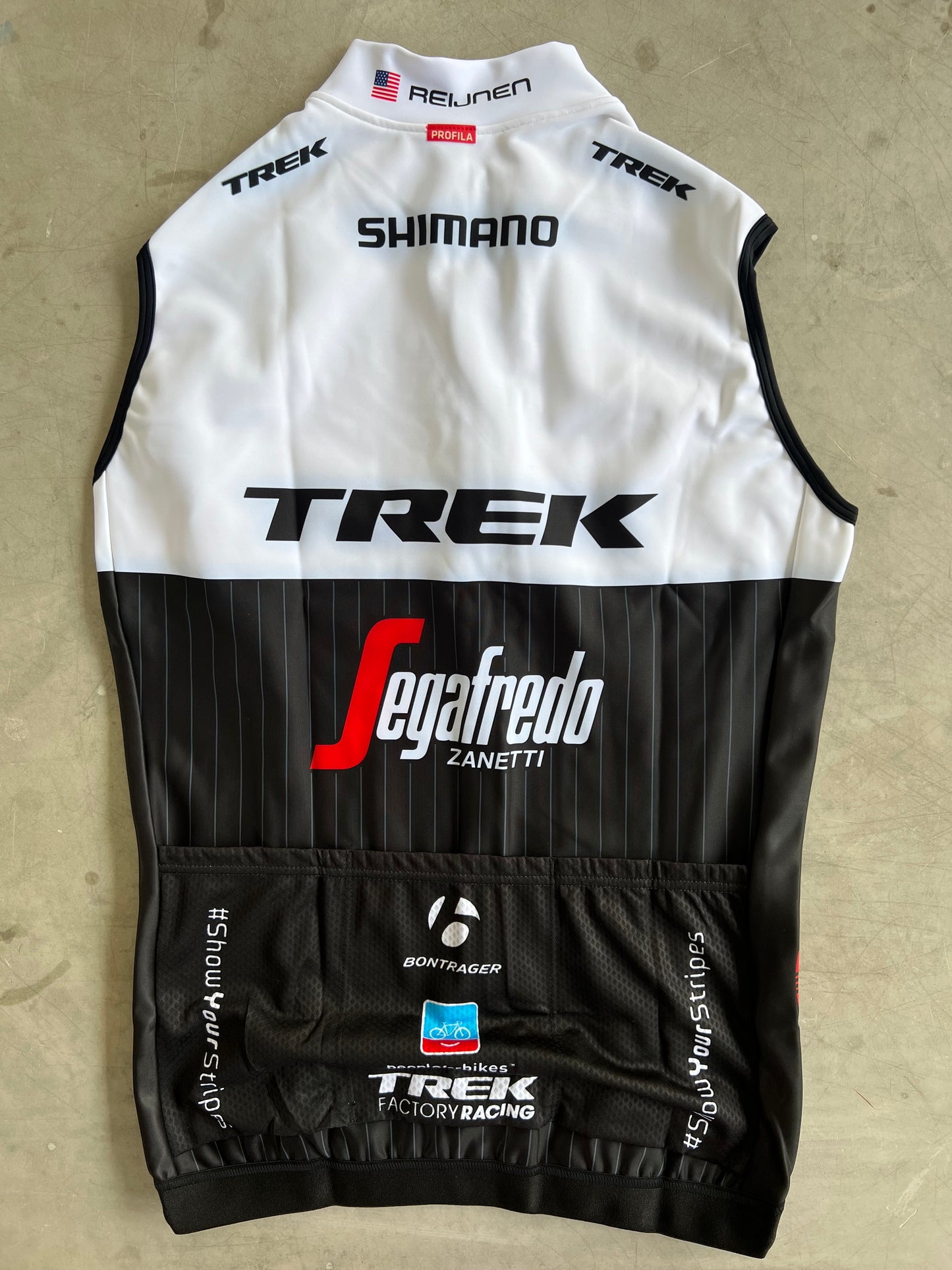 Trek Segafredo | Bontrager Thermal Gilet / Vest | White | Rider-Issued Pro Team Kit