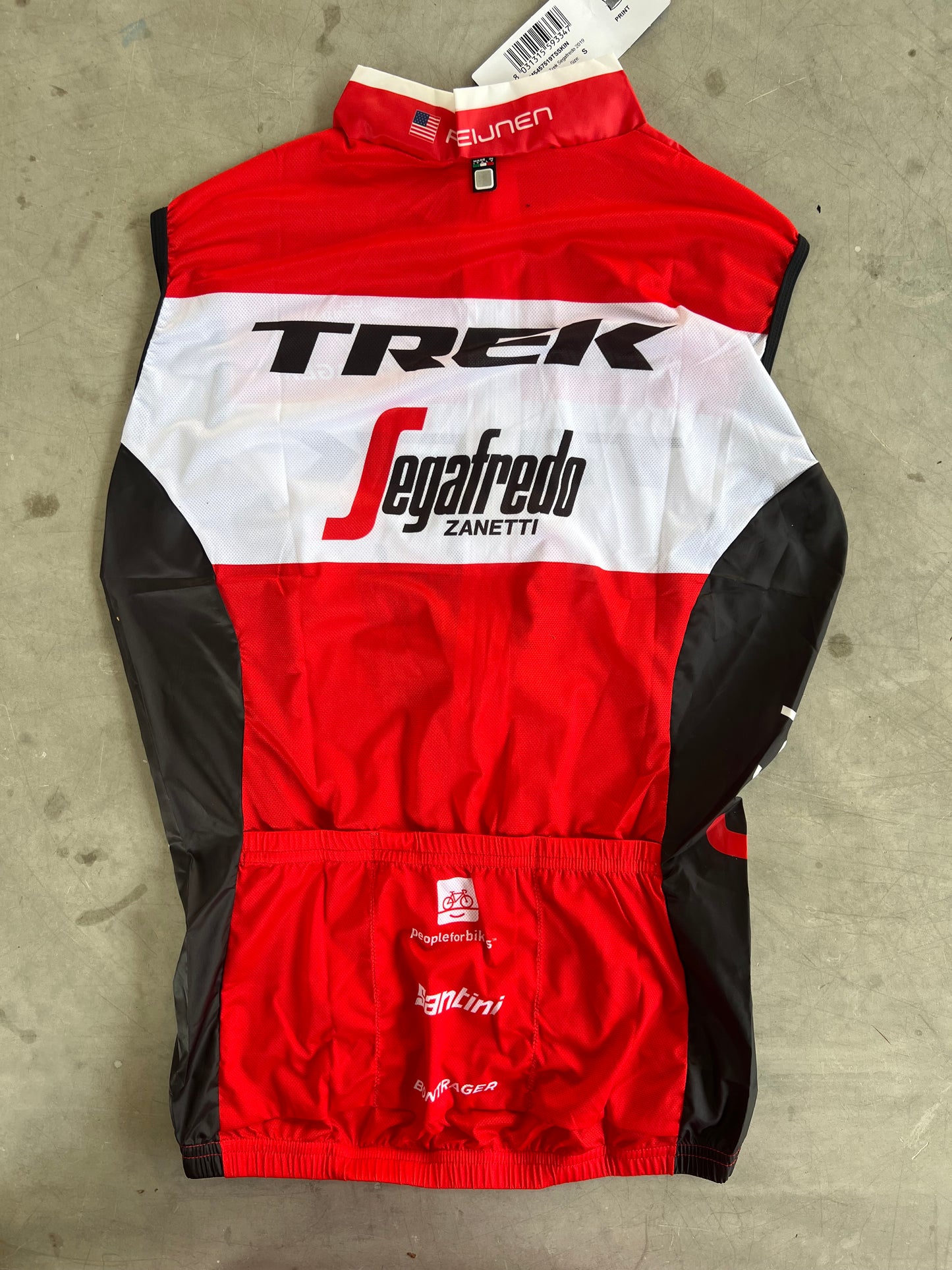 Trek Segafredo | Santini Light Wind Vest | Red | Rider-Issued Pro Team Kit