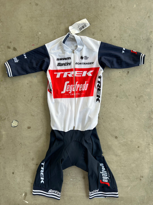 Trek Segafredo | Santini Summer Sprint Suit | White | Rider-Issued Pro Team Kit