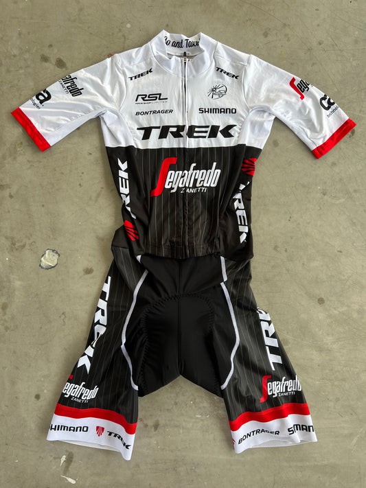 Trek Segafredo | Bontrager Road Suit | White | Rider-Issued Pro Team Kit