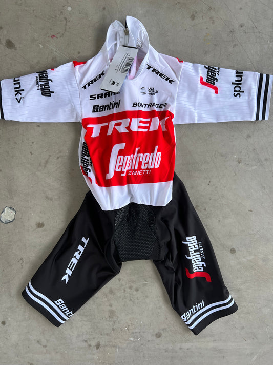 Trek Segafredo | Santini Short Sleeve TT Suit | White | Rider-Issued Pro Team Kit