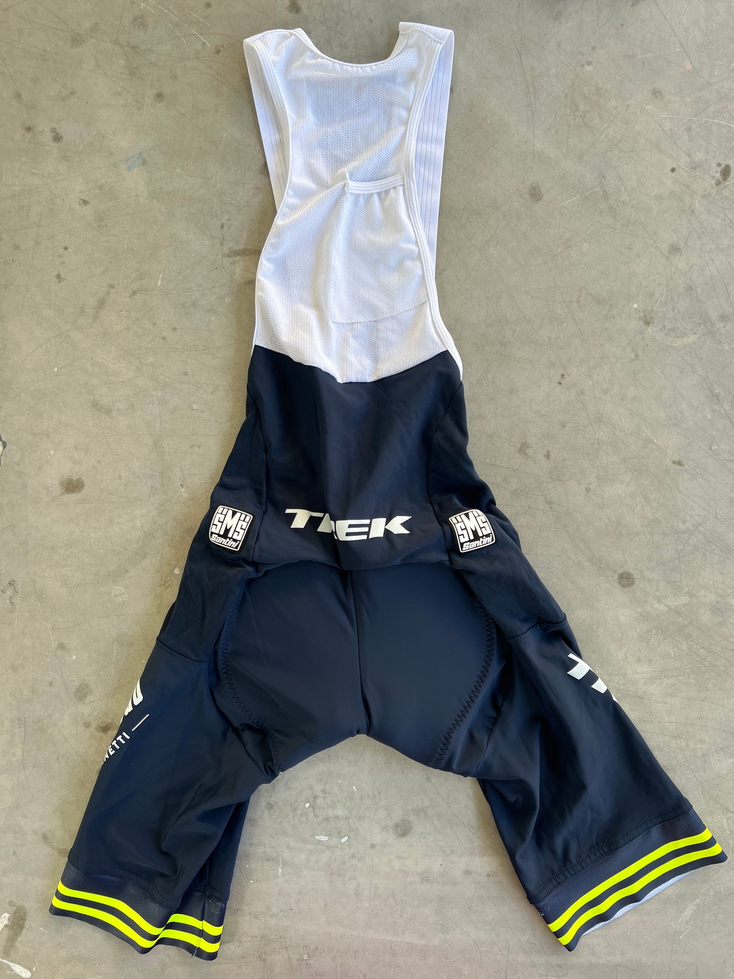 Trek Segafredo | Santini Race Bib Shorts | Navy & Yellow | Rider-Issued Pro Team Kit