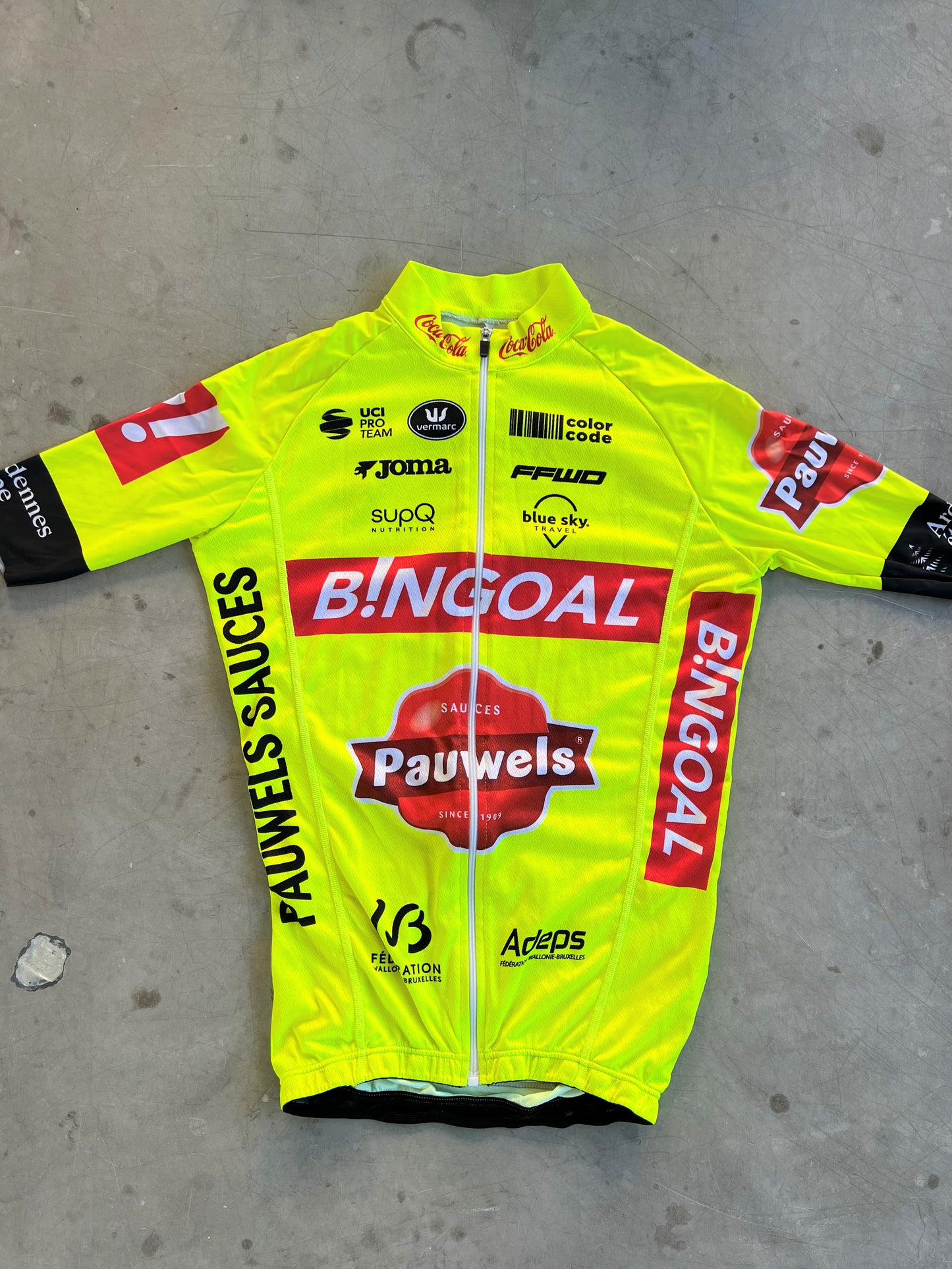 Bingoal | Vermarc Summer Jersey + Race Bibs Set | Size S | Rider-Issued Pro Team Kit