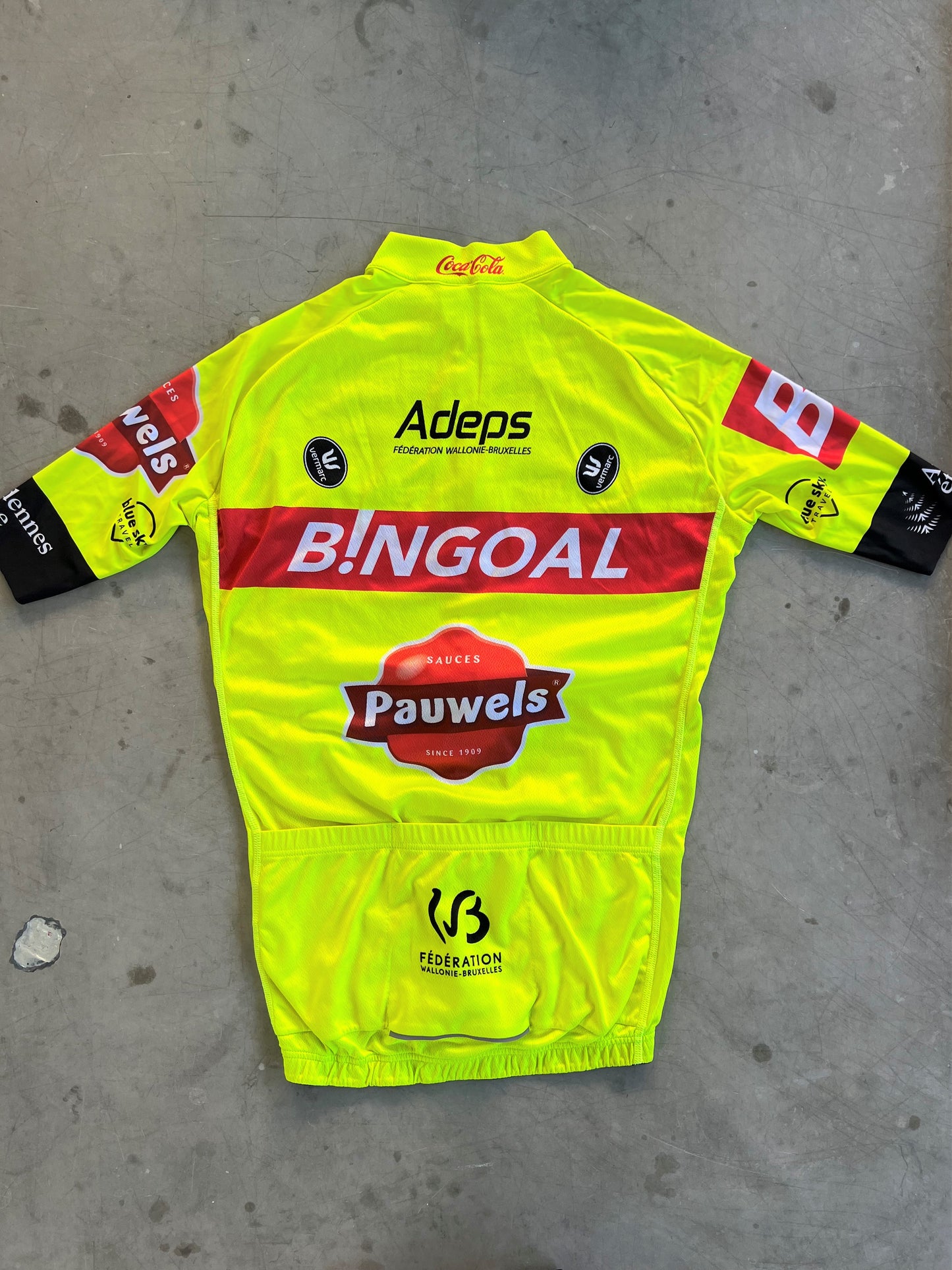 Bingoal | Vermarc Summer Jersey + Race Bibs Set | Size S | Rider-Issued Pro Team Kit