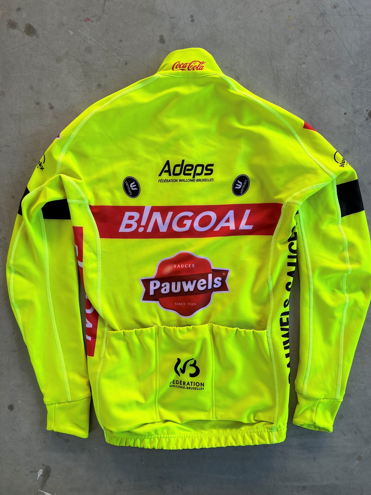 Bingoal | Vermarc Thermal Jersey + Race Bibs Set | Size S | Rider-Issued Pro Team Kit