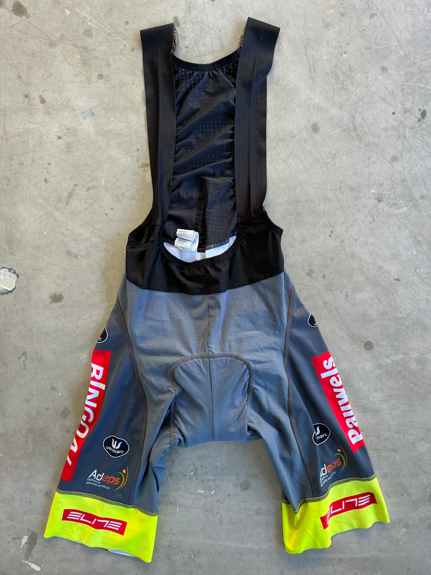 Bingoal | Vermarc Race Bibs | Dark Grey | Size S | Rider-Issued Pro Team Kit