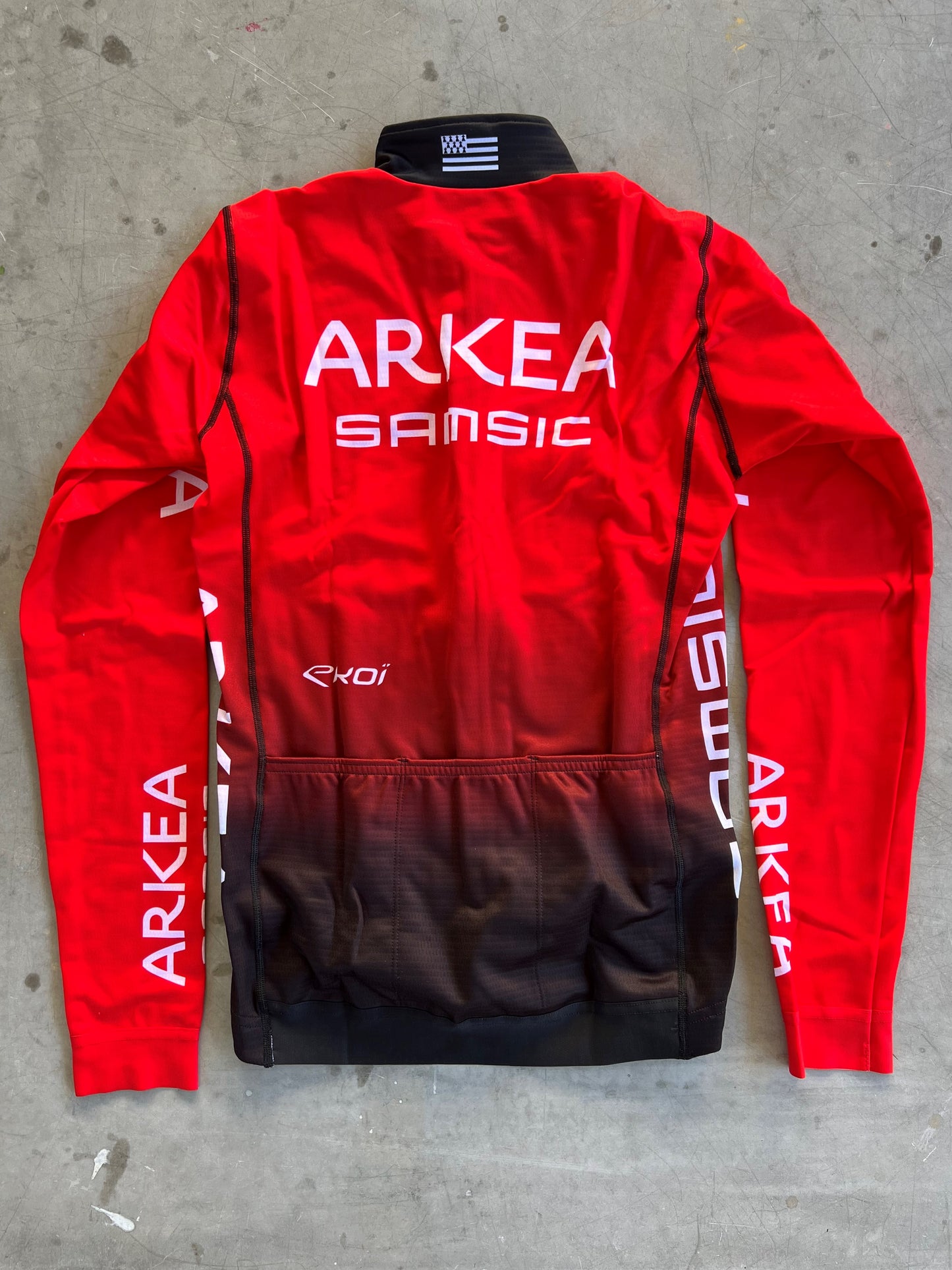 Arkea Samsic | Ekoi Long Sleeve Thermal Jersey | Red | Rider-Issued Pro Team Kit