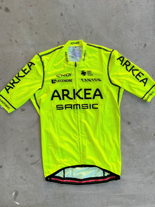 Arkea Samsic | Ekoi Short Sleeve Race Jersey | Yellow | Rider-Issued Pro Team Kit