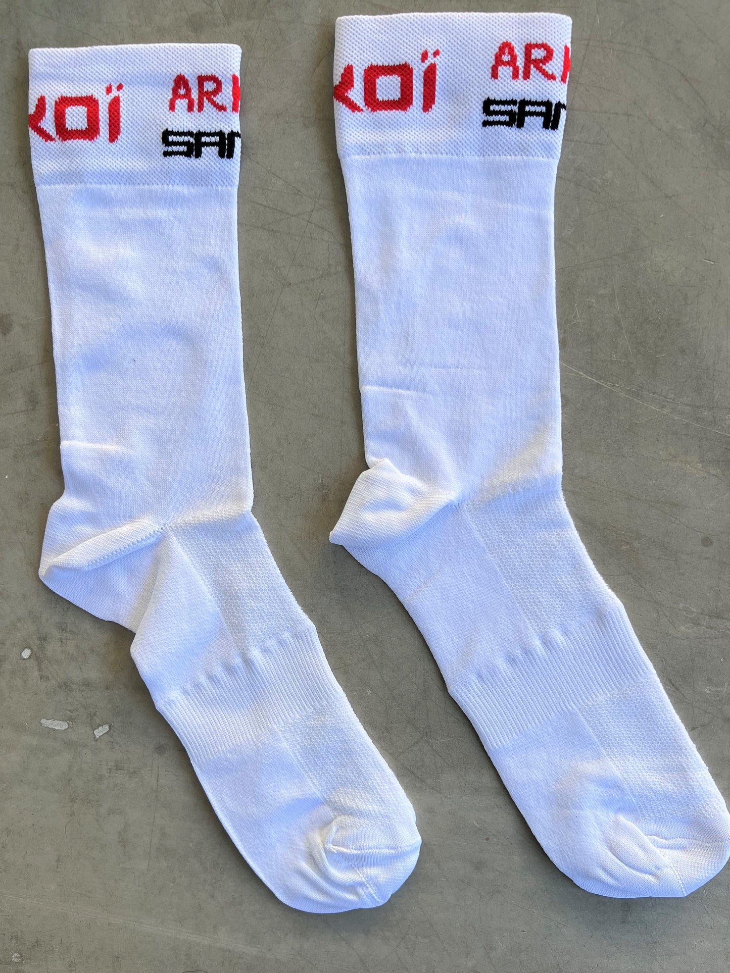 Arkea Samsic | Ekoi Race Socks | White | Rider-Issued Pro Team Kit