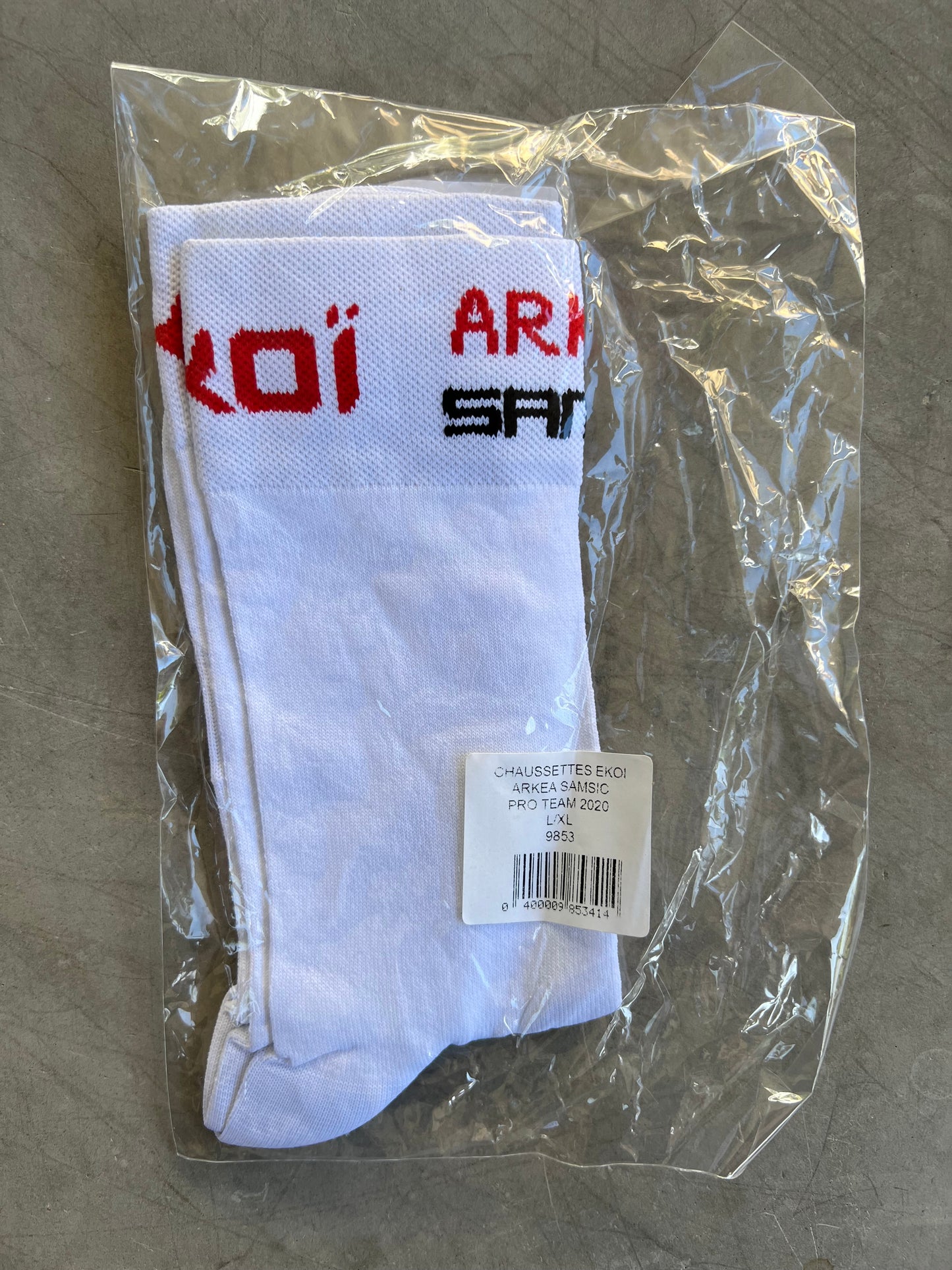 Arkea Samsic | Ekoi Race Socks | White | Rider-Issued Pro Team Kit