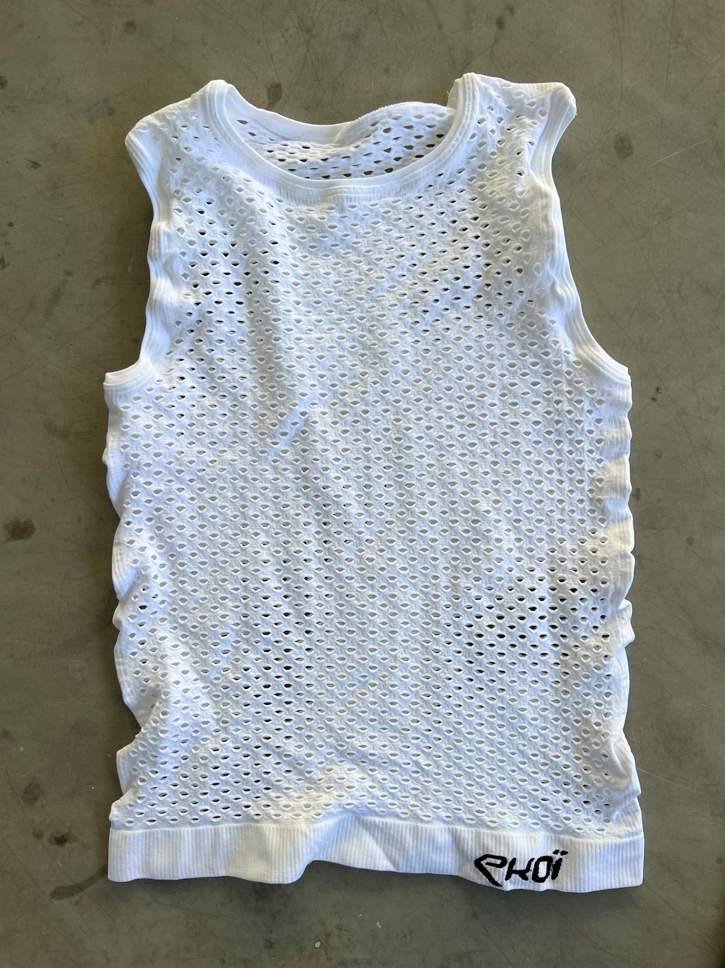 Arkea Samsic | Ekoi Sleeveless Base Layer | White | Rider-Issued Pro Team Kit