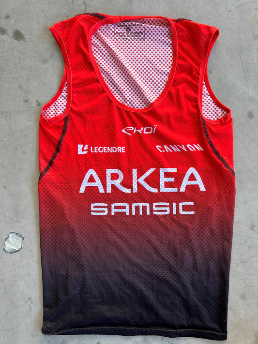 Arkea Samsic | Ekoi Sleeveless Base Layer | Red | Rider-Issued Pro Team Kit