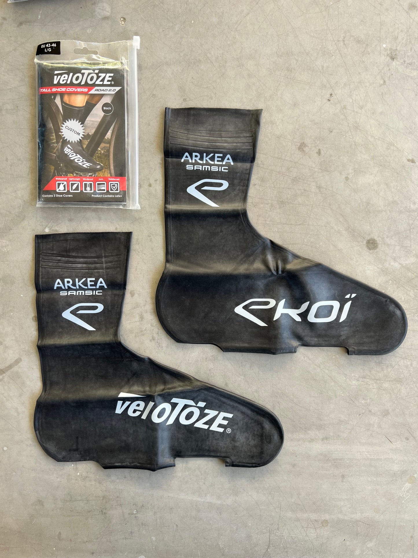 Arkea Samsic | Velotoze Waterproof Shoe Covers | Black | Rider-Issued Pro Team Kit