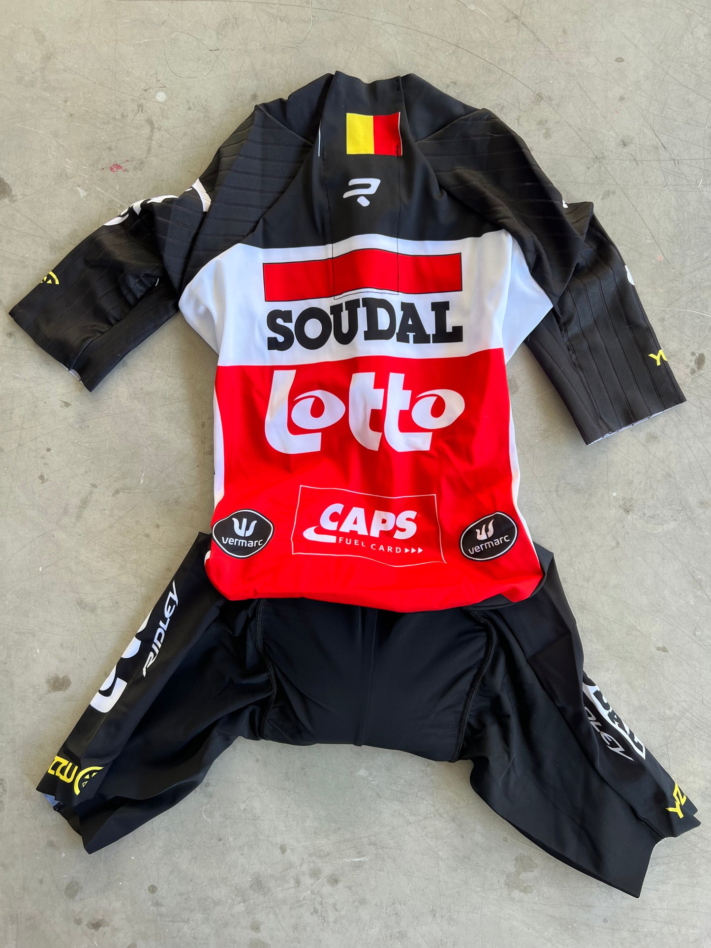 Lotto Soudal | Vermarc Short Sleeve TT Suit | Size S | Rider-Issued Pro Team Kit