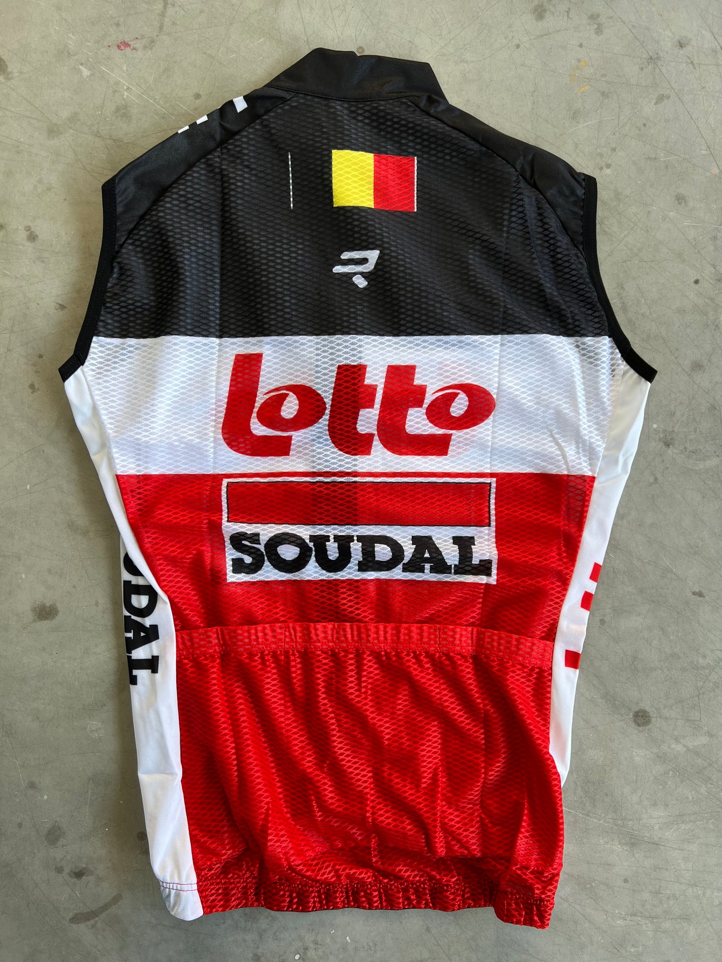 Lotto Soudal | Vermarc Lightweight Wind Vest / Gilet | Size S | Rider-Issued Pro Team Kit