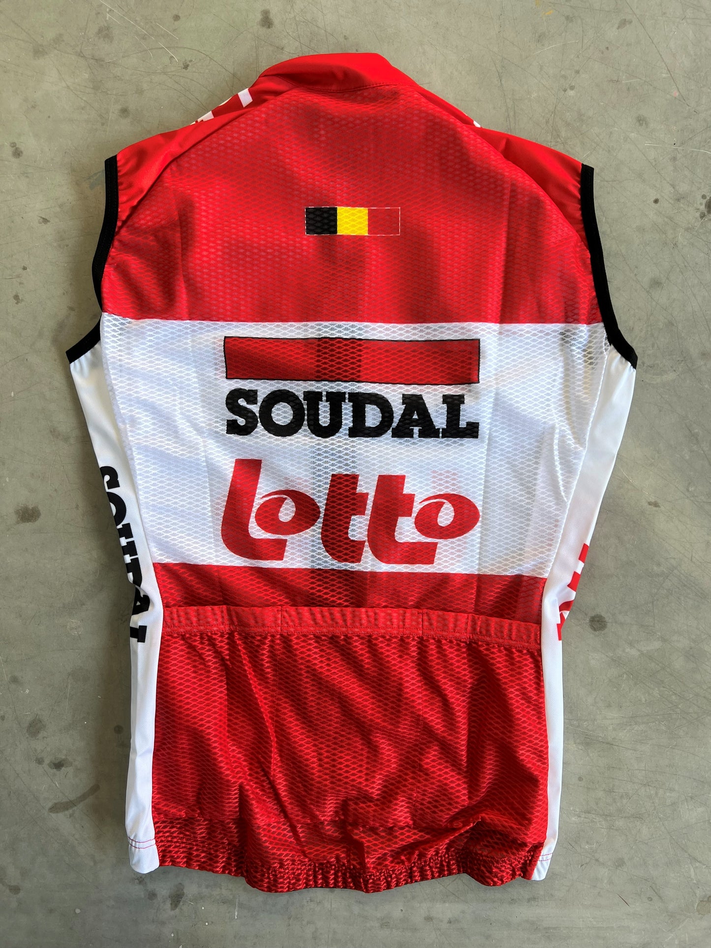 Lotto Soudal | Vermarc Wind Vest / Gilet | Size S | Rider-Issued Pro Team Kit