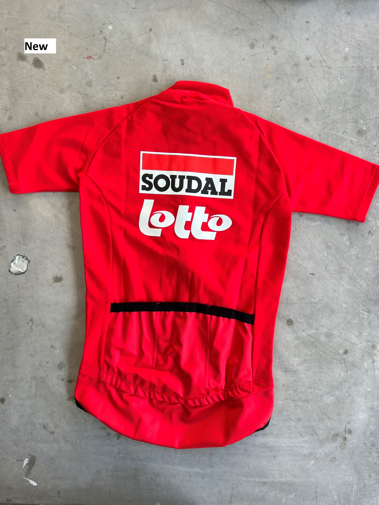 Lotto Soudal | Vermarc Red Short Sleeve Gabba Jersey | Size S | Rider-Issued Pro Team Kit