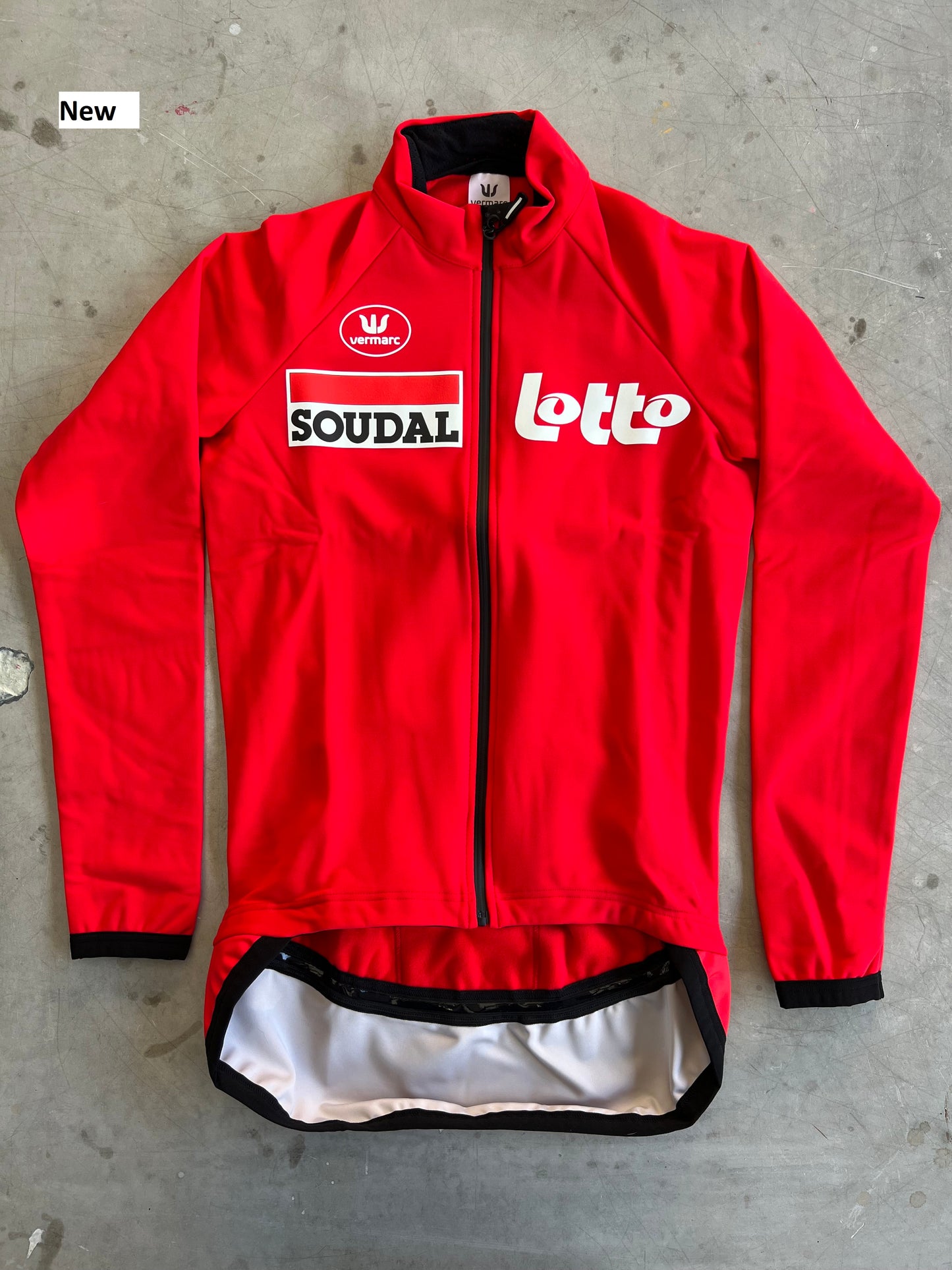 Lotto Soudal | Vermarc Red Long Sleeve Gabba Jacket | Size S | Rider-Issued Pro Team Kit