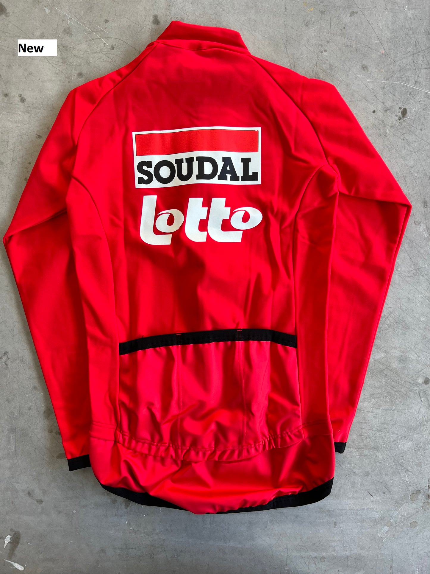 Lotto Soudal | Vermarc Red Long Sleeve Gabba Jacket | Size S | Rider-Issued Pro Team Kit