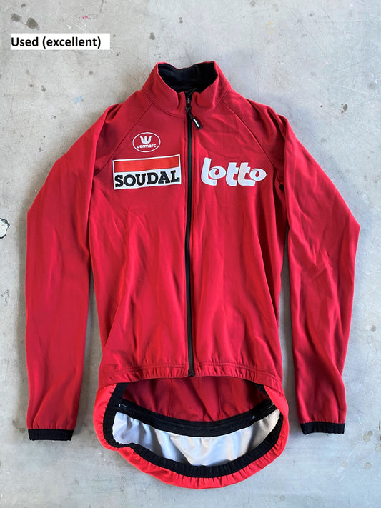 Lotto Soudal | Vermarc Red Long Sleeve Gabba Jersey | Size XS | Rider-Issued Pro Team Kit