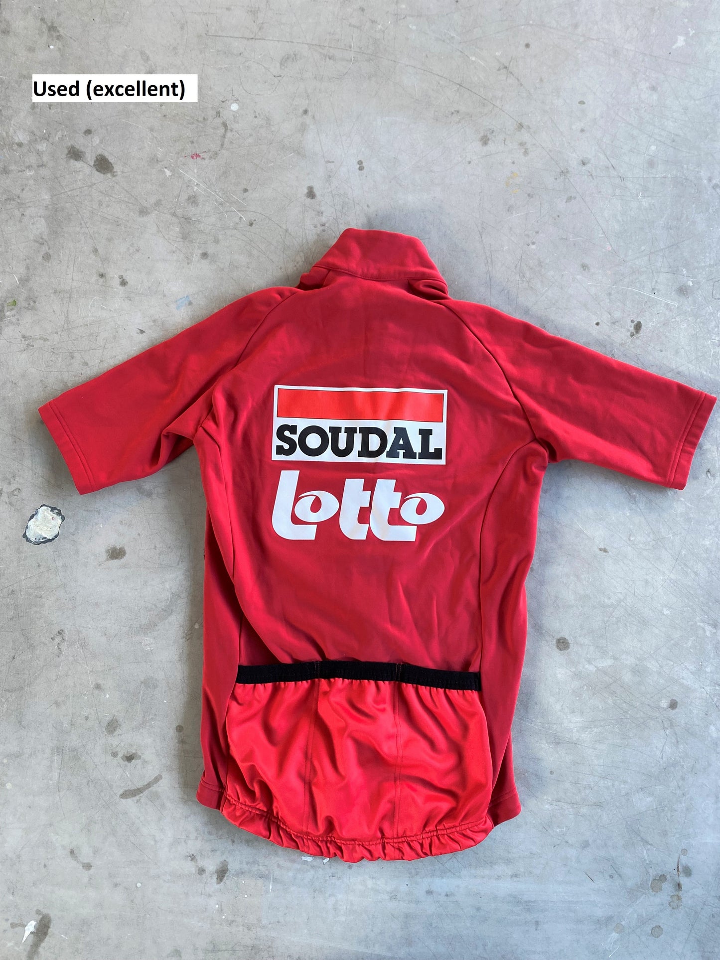 Lotto Soudal | Vermarc Red Short Sleeve Gabba Jersey | Size XS | Rider-Issued Pro Team Kit