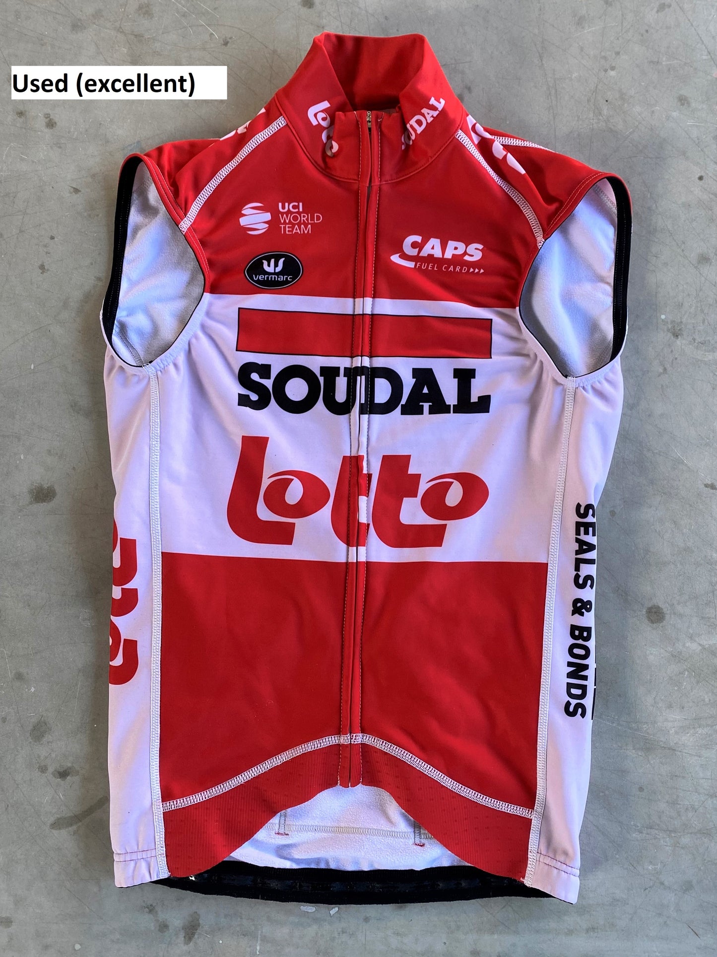 Lotto Soudal | Vermarc Thermal Vest / Gilet | Size S | Rider-Issued Pro Team Kit