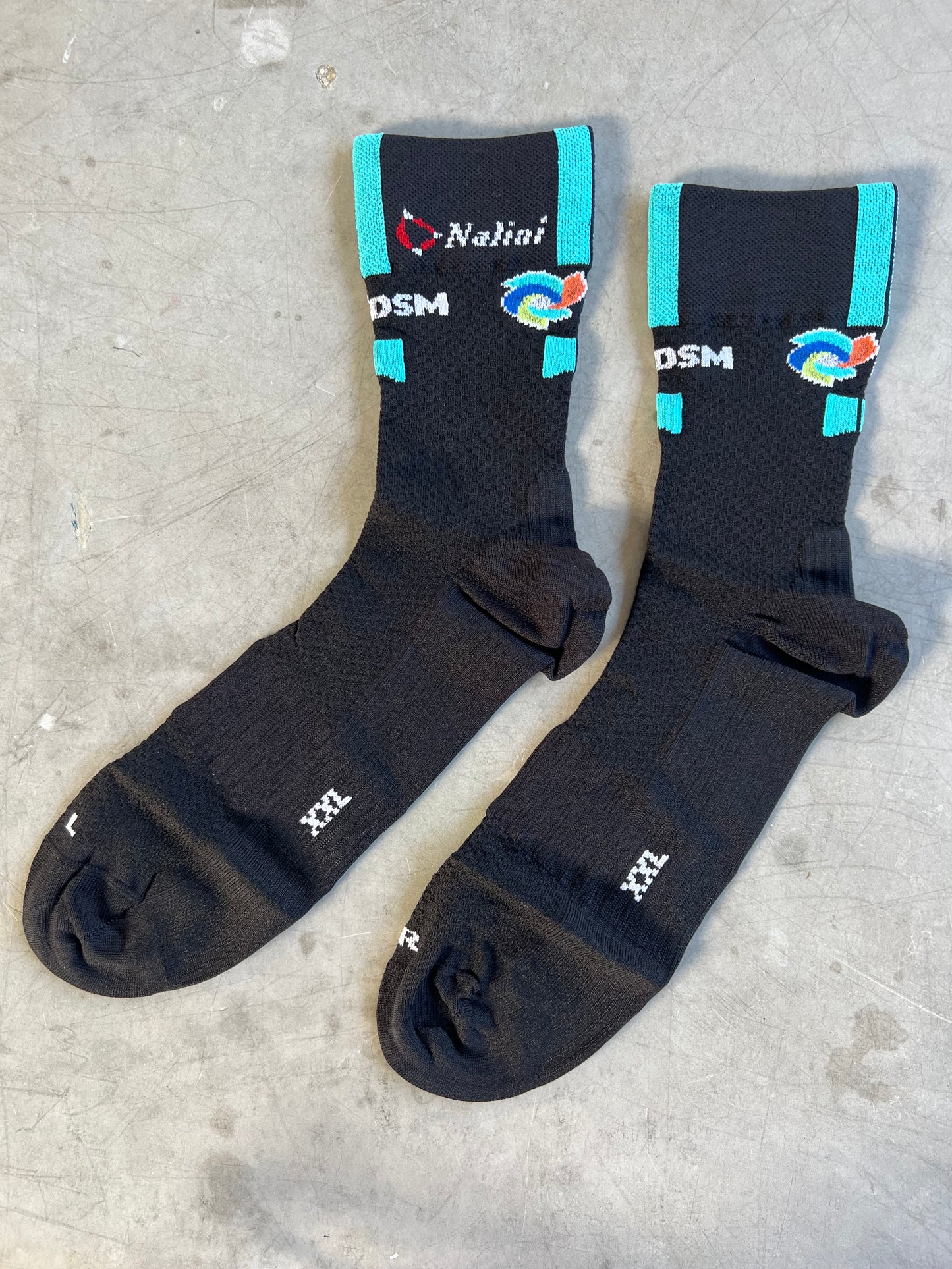 DSM | Nalini Race Socks | XXL | Rider-Issued Pro Team Kit