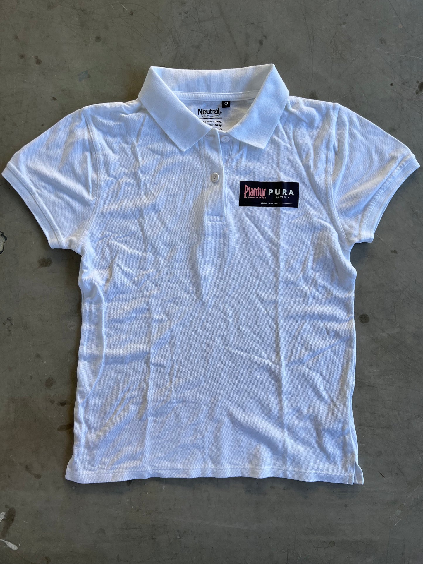 Plantur Pura | Neutral Women's Polo Shirt | White | S | Rider-Issued Casual Pro Team Kit (clearance)