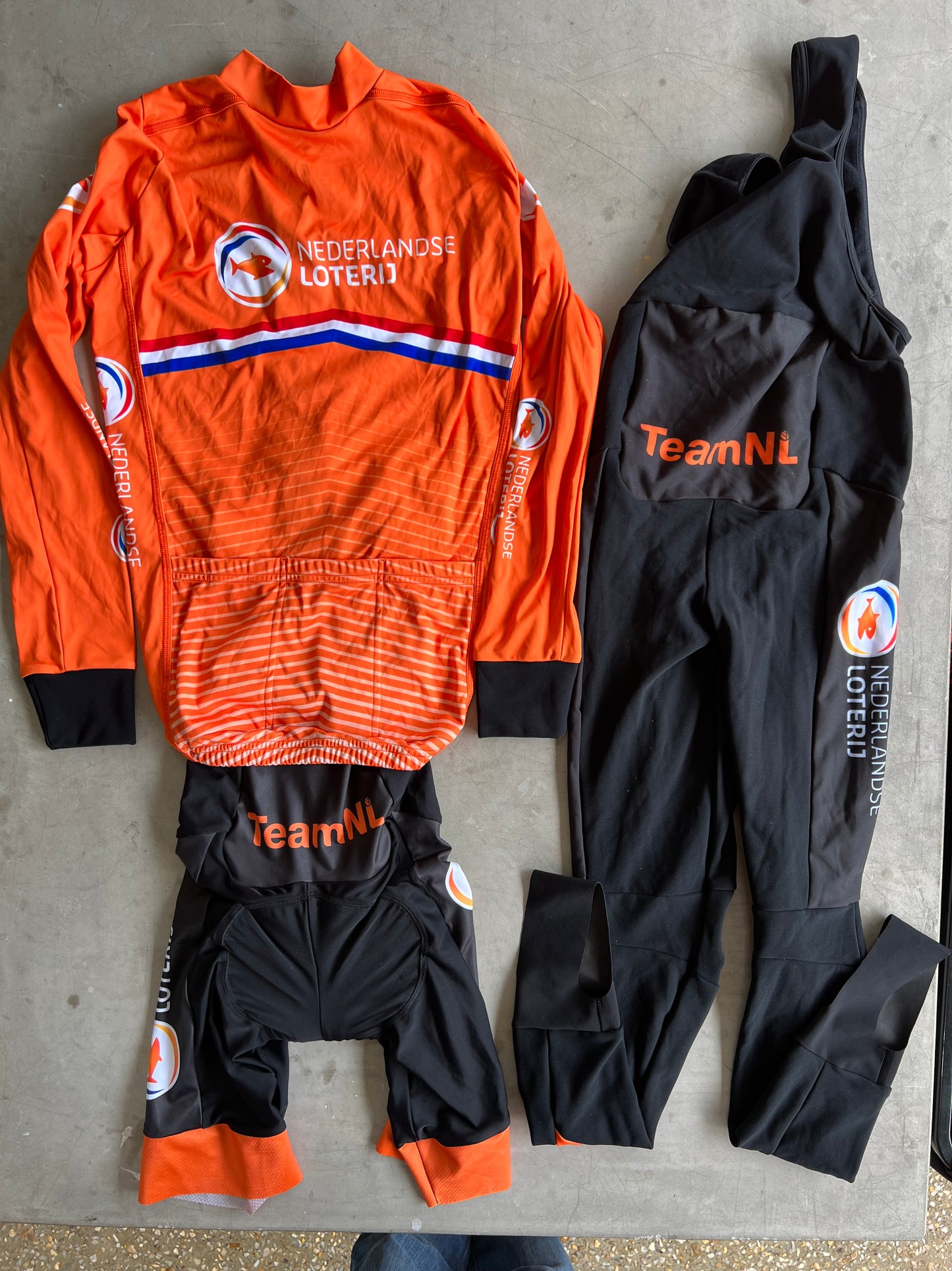 Dutch National Team Women | Bioracer Winter Bundle incl. Thermal Jersey, Bibs & Tights | S | Rider-Issued Pro Team Kit